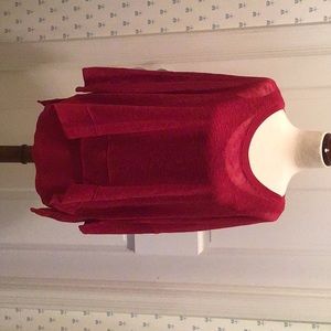 CRANBERRY RED TUNIC TOP